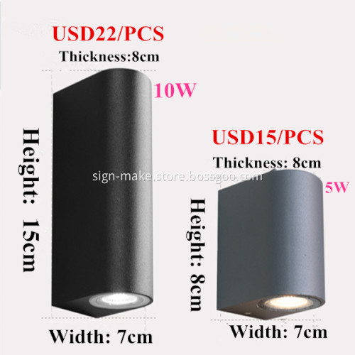 Outdoor Wall Mounted Sconce LED Light Fixtures